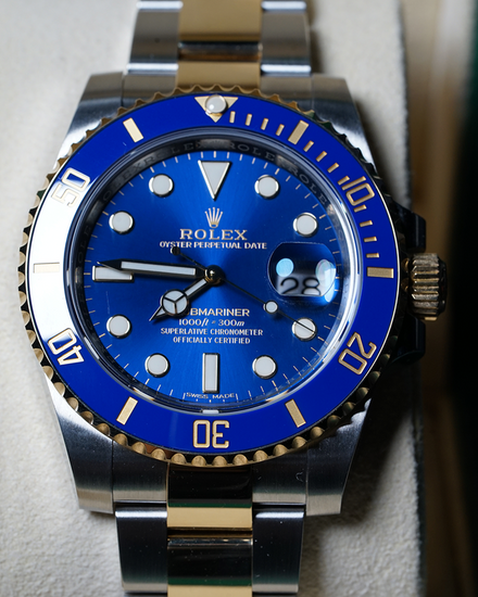 2020 Rolex Submariner Date "Bluesy" 40MM Blue Dial Two-Tone Oyster Bracelet (116613LB)