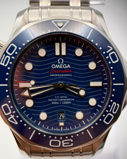 2024 Omega Seamaster Diver 300M 42MM Blue Dial Steel Bracelet (210.30.42.20.03.001)