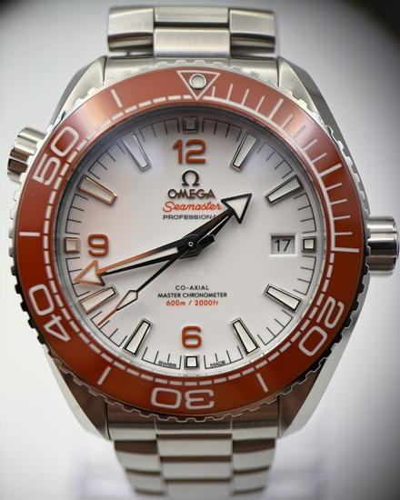 2024 Omega Seamaster Planet Ocean 600M 43.5MM White Dial Steel Bracelet (215.30.44.21.04.001)