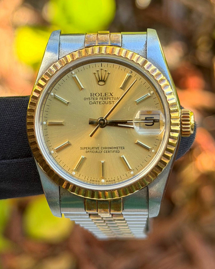 1989 Rolex Datejust 31MM Champagne Dial Two-Tone Jubilee Bracelet (68273)