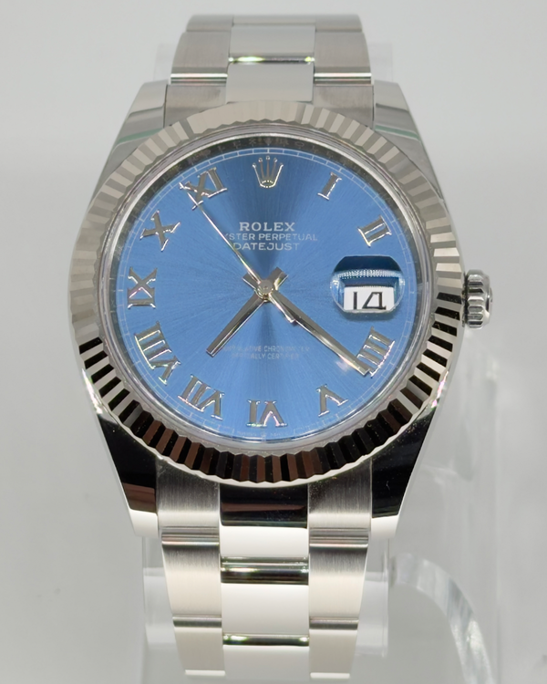 2025 Rolex Datejust 41MM Blue Dial Oyster Bracelet (126334)