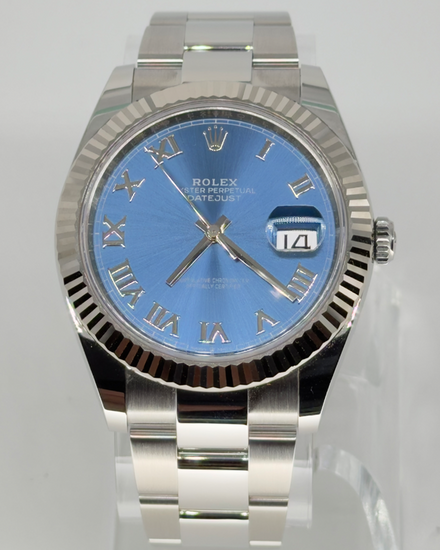 2025 Rolex Datejust 41MM Blue Dial Oyster Bracelet (126334)