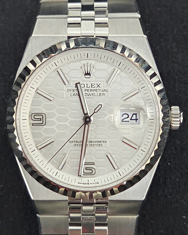 2026 Rolex Land-Dweller 36MM White Dial Flat Jubilee Bracelet (127234)