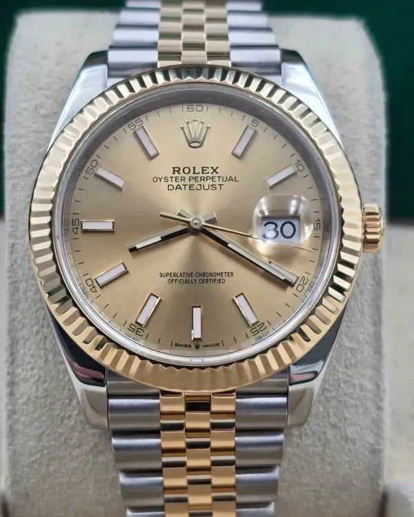 2019 Rolex Datejust 41MM Champagne Dial Two-Tone Jubilee Bracelet (126333)