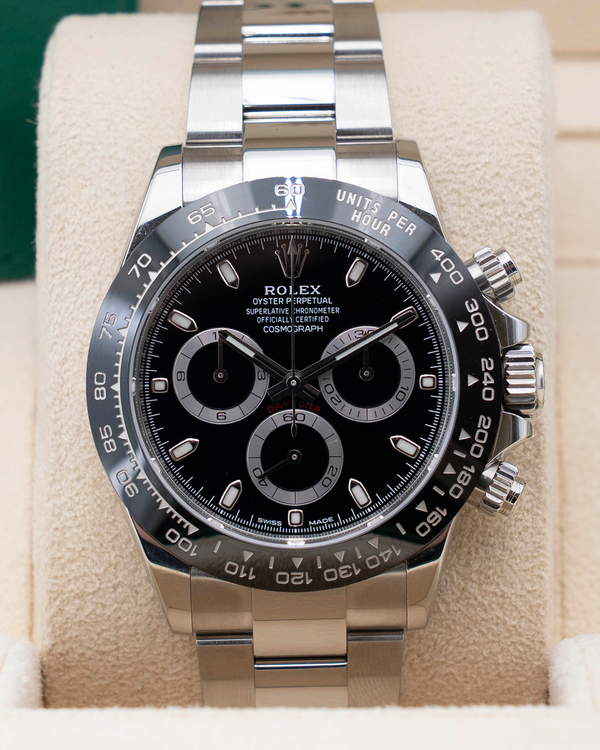 2020 Rolex Cosmograph Daytona 40MM Black Dial Oyster Bracelet (116500LN)
