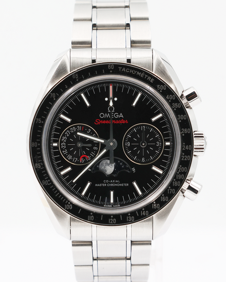 2022 Omega Speedmaster Moonphase 44.25MM Black Dial Steel Bracelet (304.30.44.52.01.001)