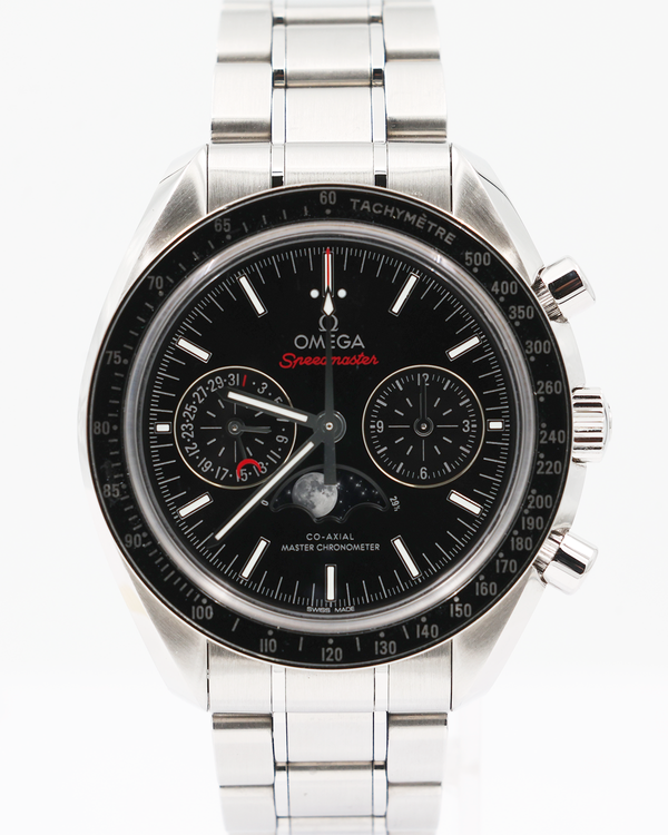 2022 Omega Speedmaster Moonphase 44.25MM Black Dial Steel Bracelet (304.30.44.52.01.001)