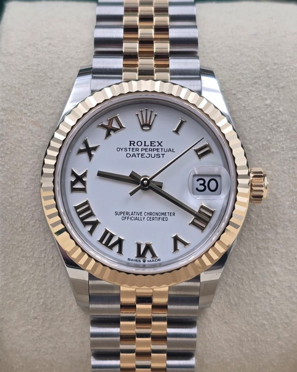 2026 Rolex Datejust 31MM White Dial Two-Tone Super Jubilee Bracelet (278273)