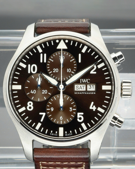 2020 IWC Schaffhausen Pilot "Antoine de Saint-Exupéry" 43MM Brown Dial Leather Strap (IW377713)