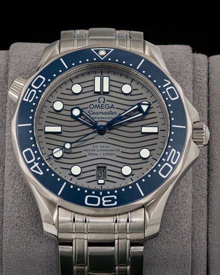 2022 Omega Seamaster Diver 300M 42MM Grey Dial Steel Bracelet (210.30.42.20.06.001)