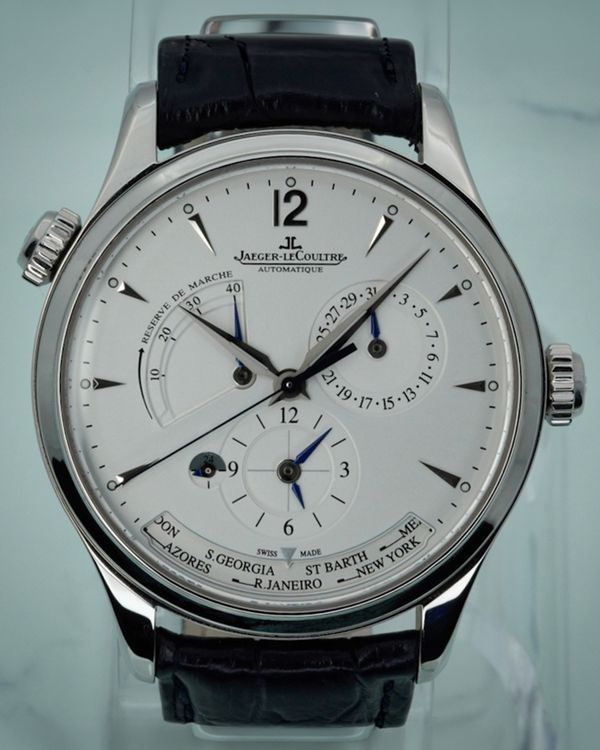 2019 Jaeger-LeCoultre Master Control Geographic 39MM Silver Dial Leather Strap (Q1428421)