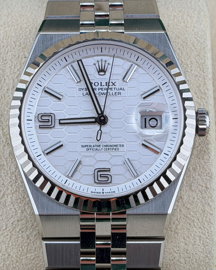 2026 Rolex Land-Dweller 40MM White Dial Flat Jubilee Bracelet (127334)