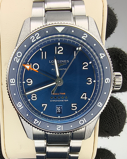 Longines Spirit Zulu Time 39MM Blue Dial Steel Bracelet (L3.802.4.93.6)