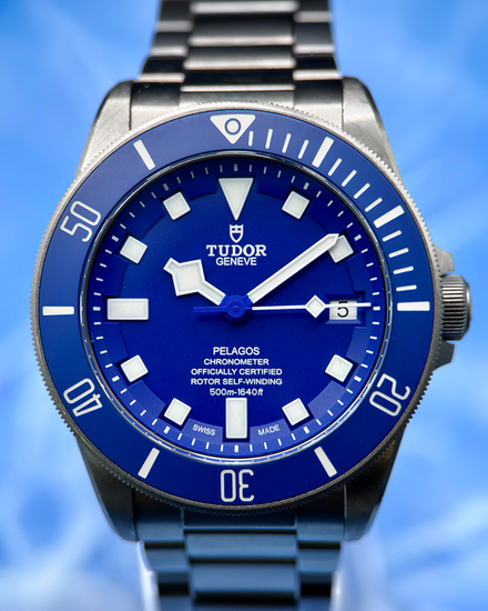2021 Tudor Pelagos 42MM Blue Dial Titanium Bracelet (25600TB)