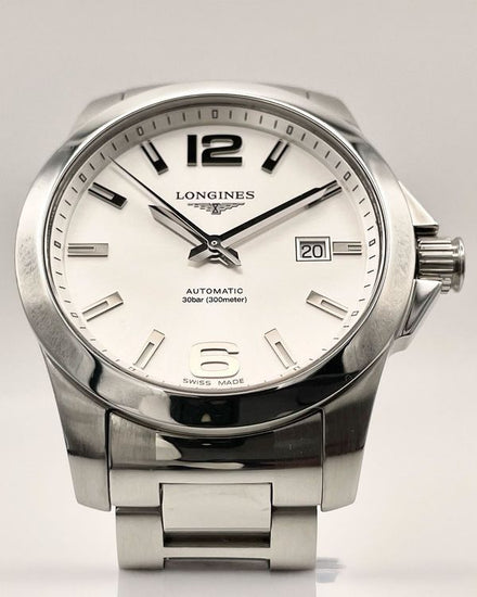 2021 Longines Conquest 41MM Silver Dial Steel Bracelet (L3.677.4.76.6)