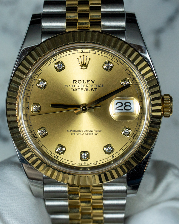 2022 Rolex Datejust 41MM Champagne Dial Two-Tone Jubilee Bracelet (126333)
