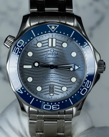 2022 Omega Seamaster Diver 300M 42MM Grey Dial Steel Bracelet (210.30.42.20.06.001)