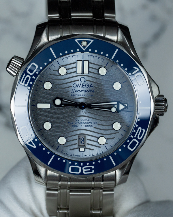 2022 Omega Seamaster Diver 300M 42MM Grey Dial Steel Bracelet (210.30.42.20.06.001)