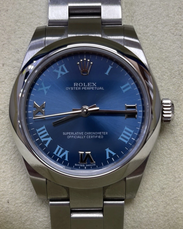 2017 Rolex Oyster Perpetual 31MM Blue Dial Oyster Bracelet (177200)