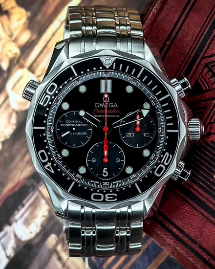 No Reserve - 2021 Omega Seamaster Diver 300M Chronograph 41.5MM Black Dial Steel Bracelet (212.30.42.50.01.001)