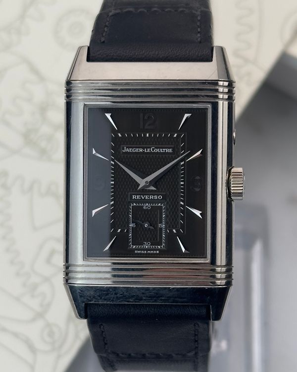 2001 Jaeger-LeCoultre Reverso Duoface 26MM Black/Bronze Dial Leather Strap (270.3.54)