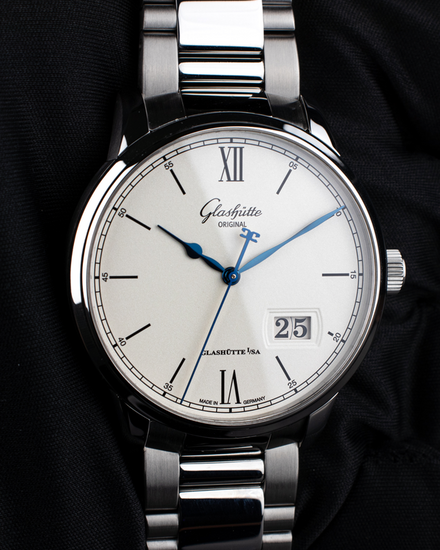 2024 Glashütte Original Senator Excellence Panorama Date 40MM Silver Dial Steel Bracelet (1-36-03-01-02-71)