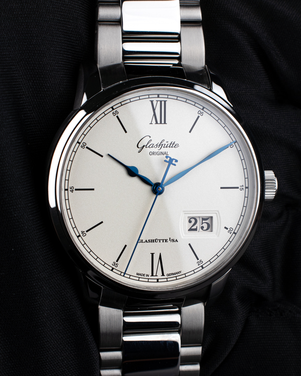 2024 Glashütte Original Senator Excellence Panorama Date 40MM Silver Dial Steel Bracelet (1-36-03-01-02-71)