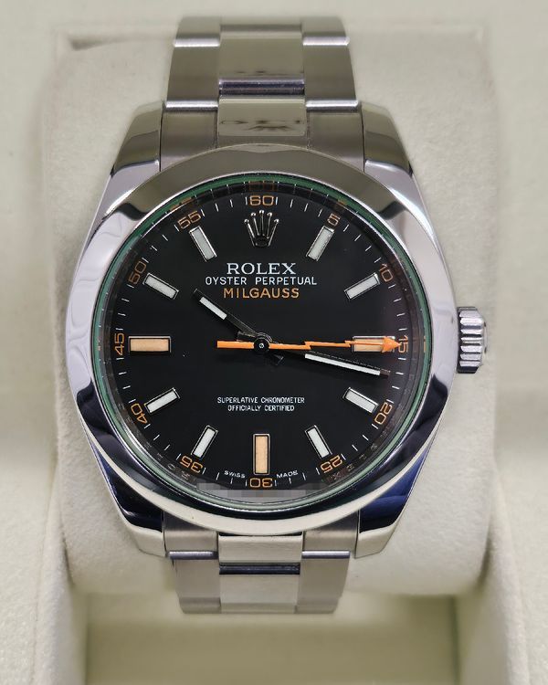 2011 Rolex Milgauss 40MM Black Dial Oyster Bracelet (116400GV)