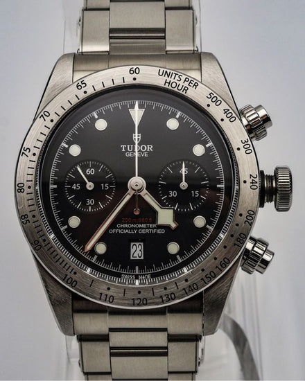 No Reserve - 2018 Tudor Black Bay Chrono 41MM Black Dial Steel Bracelet (79350)
