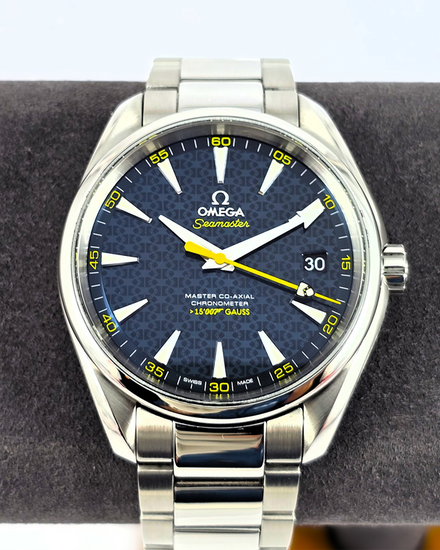 No Reserve - 2023 Omega Seamaster Aqua Terra 150M "James Bond Spectre" L.E. 41.5MM Blue Dial Steel Bracelet (231.10.42.21.03.004)