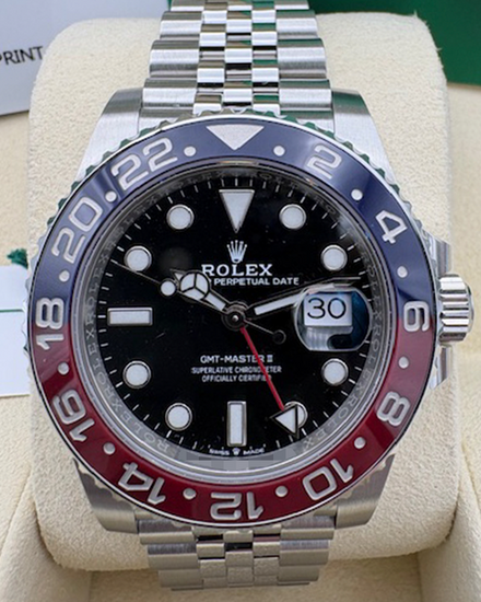 2019 Rolex GMT-Master II "Pepsi" 40MM Black Dial Jubilee Bracelet (126710BLRO)