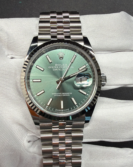 No Reserve - 2026 Rolex Datejust 36MM Green Dial Jubilee Bracelet (126234)