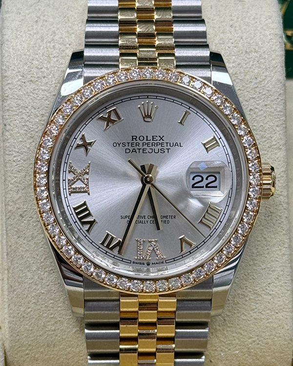 2025 Rolex Datejust 36MM Silver Dial Two-Tone Jubilee Bracelet (126283RBR)