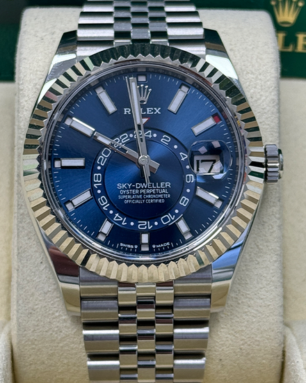 2024 Rolex Sky-Dweller 42MM Blue Dial Jubilee Bracelet (336934)