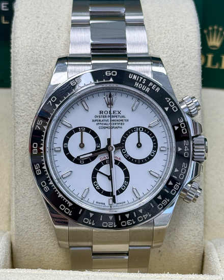 2024 Rolex Cosmograph Daytona "Panda" 40MM White Dial Oyster Bracelet (126500LN)