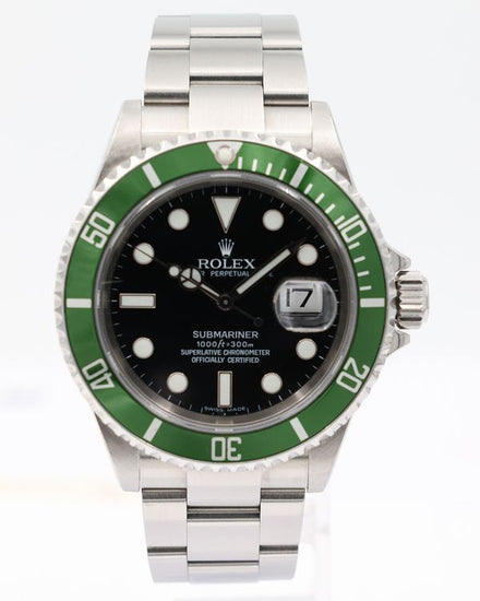 Rolex Submariner Date "Kermit" 40MM Black Dial Oyster Bracelet (16610LV)