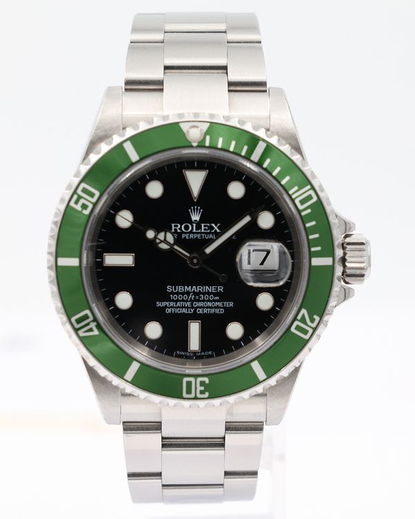 2007 Rolex Submariner Date "Kermit" 40MM Black Dial Oyster Bracelet (16610LV)