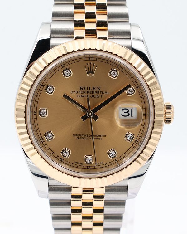 2019 Rolex Datejust 41MM Champagne Dial Two-Tone Jubilee Bracelet (126333)