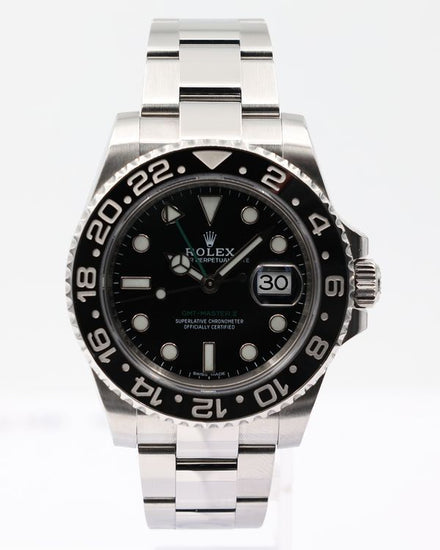 Rolex GMT-Master II 40MM Black Dial Oyster Bracelet (116710LN)