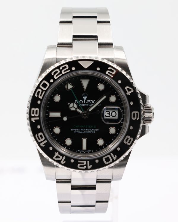 Rolex GMT-Master II 40MM Black Dial Oyster Bracelet (116710LN)