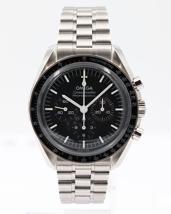 2023 Omega Speedmaster Professional Moonwatch 42MM Black Dial Steel Bracelet (310.30.42.50.01.001)
