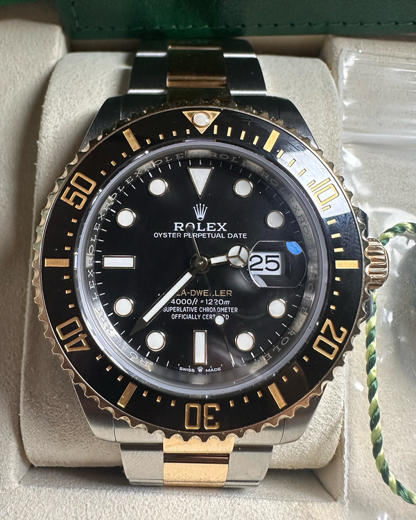 2025 Rolex Sea-Dweller 43MM Black Dial Two-Tone Oyster Bracelet (126603)