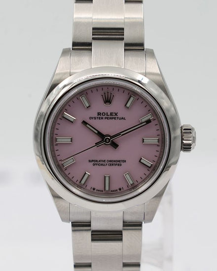 No Reserve - 2025 Rolex Oyster Perpetual Lady 28MM "Candy" Pink Dial Oyster Bracelet (276200)