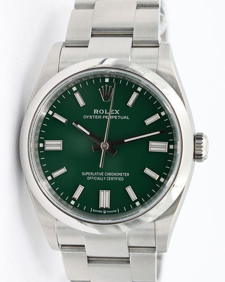 No Reserve - 2025 Rolex Oyster Perpetual 36MM Green Dial Oyster Bracelet (126000)