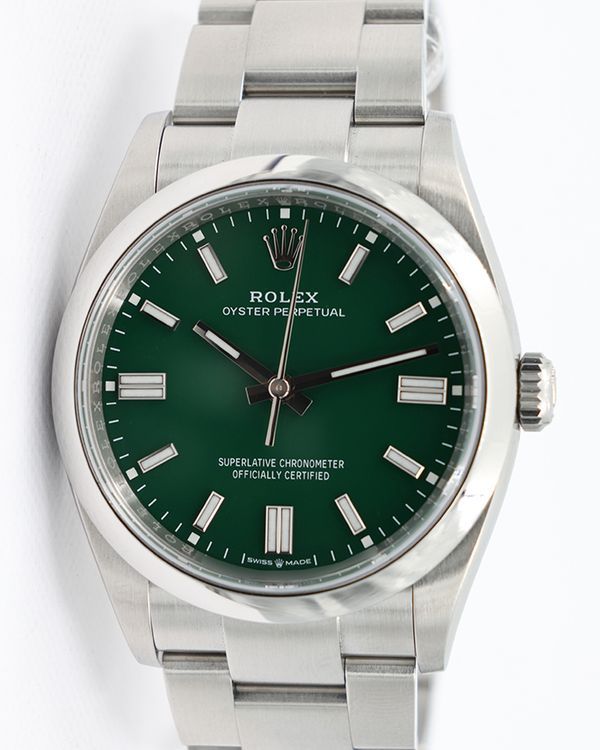 No Reserve - 2025 Rolex Oyster Perpetual 36MM Green Dial Oyster Bracelet (126000)