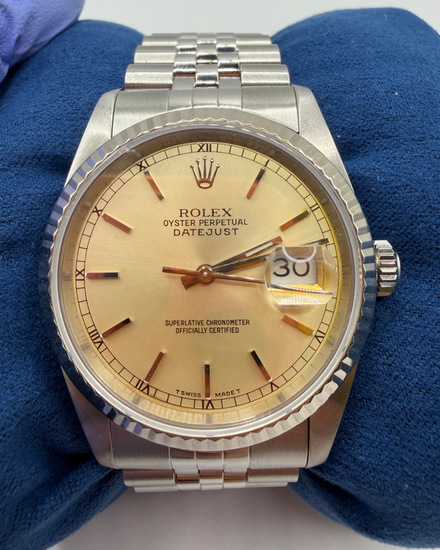 1993 Rolex Datejust 36MM Champagne Dial Jubilee Bracelet (16234)