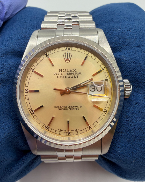 1993 Rolex Datejust 36MM Champagne Dial Jubilee Bracelet (16234)