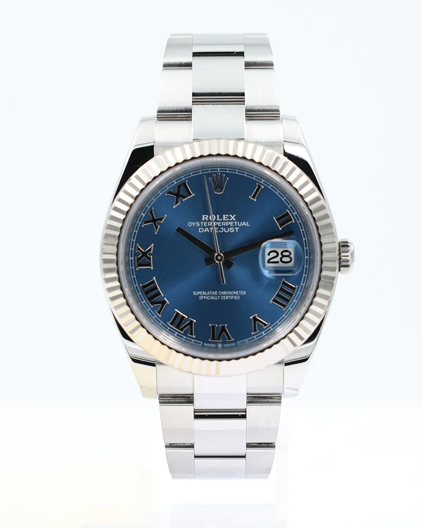 2025 Rolex Datejust 41MM Blue Dial Oyster Bracelet (126334)