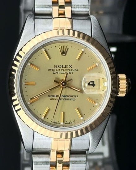 1991 Rolex Lady-Datejust 26MM Champagne Dial Two-Tone Jubilee Bracelet (69173)