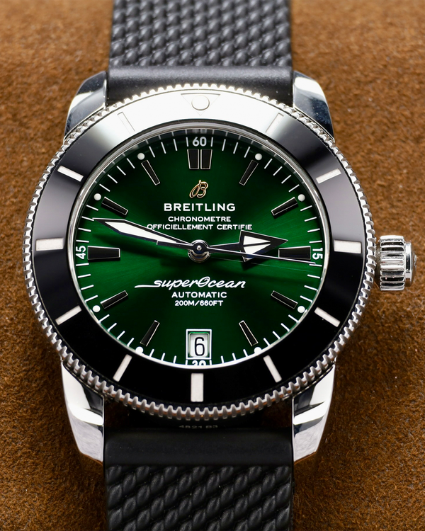 2022 Breitling Superocean Heritage II B20 S.E. 42MM Green Dial Rubber Strap (AB2010121L1S1)
